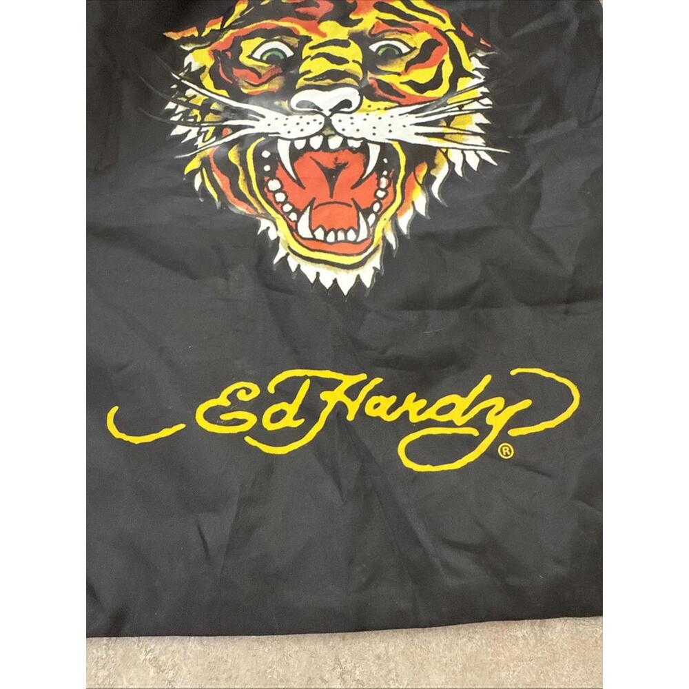 Ed Hardy Drew Designer Backpack Cinch Gym Bag Tiger Cat School - Picture 3 of 11